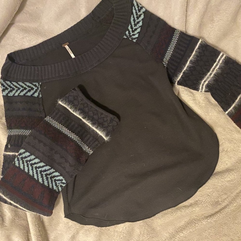 Free People Cropped Sweater